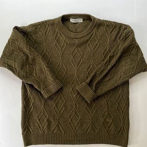 Vintage Burberry Cable Knit Sweater